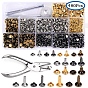 Iron Rivets Set, with Tools & Plastic Storage Box