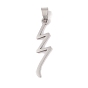 201 Stainless Steel Pendants, Lightning Bolt Charm