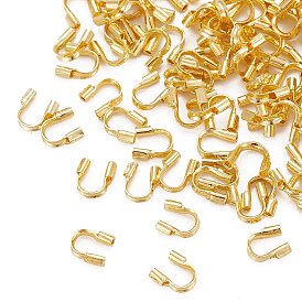 Brass Wire Guardians, Cadmium Free & Lead Free,4.5x4x1mm, Hole: 0.5mm