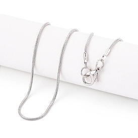 1мм железные круглые ожерелья-змейки