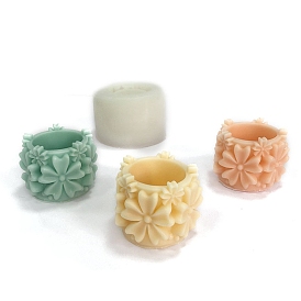 Силиконовые формы для свечей в форме цветка, формы для литья смолы, для уф-смолы, изготовление изделий из эпоксидной смолы