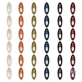 36 шт. броши из смоляных булавок, с железной булавкой и стразами, овальные