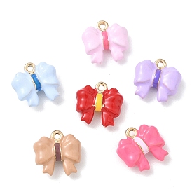 Подвески из эмали и сплава, бантом прелести, золотые