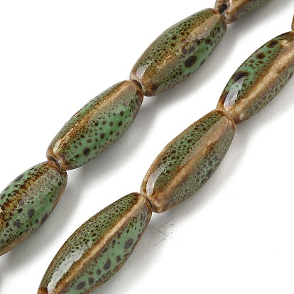 Фарфора ручной работы бисер нитей, овальные