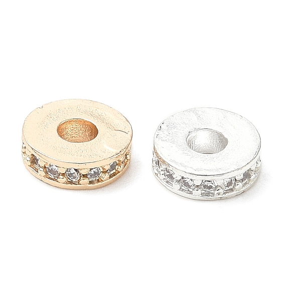 Латунные микро проложить кубических циркония шарики прокладки, долговечный, плоско-круглые