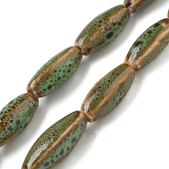 Фарфора ручной работы бисер нитей, овальные