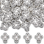 50Pcs Tibetan Style Alloy Beads, Cross