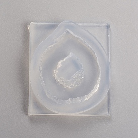 Crystals Cluster Slices Silicone Geode Molds, Hollow Irregular Epoxy Resin Molds, for Faux Agate Slices Making, Necklace, Jewelry Making