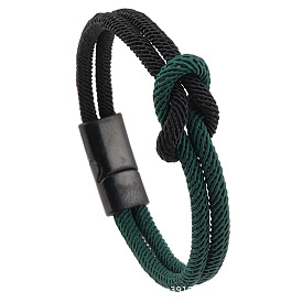 Красочный плетеный браслет ручной работы для пар и детей - веревка для фестиваля лодок-драконов своими руками