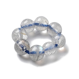 Природный лунный камень бисером, круглые