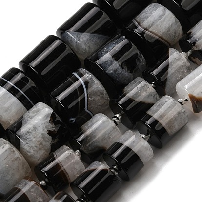 Природный агат бисер нитей, окрашенная и подогревом, колонка