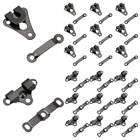 60шт. 2 стили латунные регулируемые булавки для джинсовых пуговиц, подтяжка талии, швейные застежки для аксессуаров к одежде