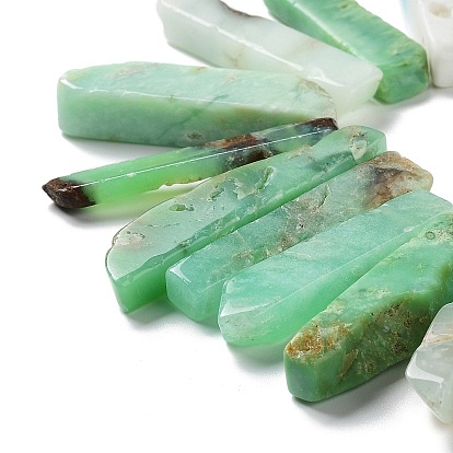 Natural Chrysoprase Beads Strands, Rectangle