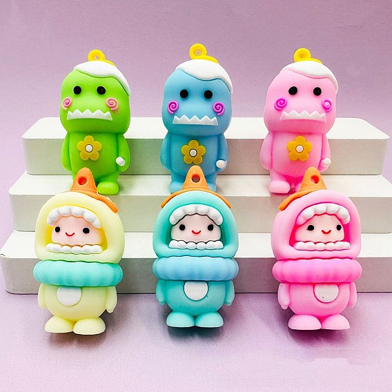 Пластиковые подвески из пвх, динозавр прелести