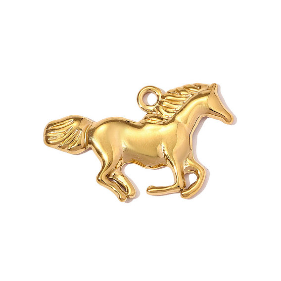 304 подвески из нержавеющей стали, лошади прелести, зеркальная полировка, ионное покрытие (ip)