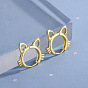 Cute Hollow Cat Ear Short Ear Clip - Sweet and Lovely Ear Jewelry.