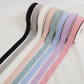 10 Yards Polyester Velvet Striped Ribbons, Corduroy Ribbon for Bow Making, Garment Accessories, Gift Packaging