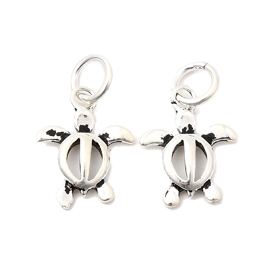 Океан 925 подвески в виде полой черепахи из стерлингового серебра, с печатью 925