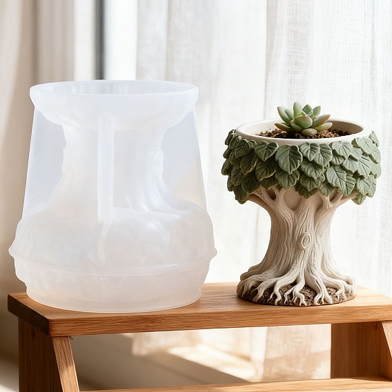 Силиконовые формы для цветочных горшков своими руками, Силиконовые формы, формы для литья смолы, дерево