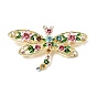 Эмалевые булавки в виде стрекозы, Броши из сплава со стразами для рюкзака, золотой свет
