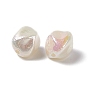 Opaque Acrylic Beads, Imitation Pearl, AB Color, Nuggets