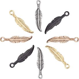 8 шт. 4 цвета 304 подвески из нержавеющей стали, ионное покрытие (ip), перо