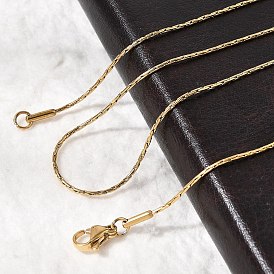 304 из нержавеющей стали бостон цепи ожерелья, ионное покрытие (ip), с карабин-лобстерами 