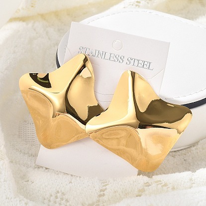 304 из нержавеющей стали серьги, ромб