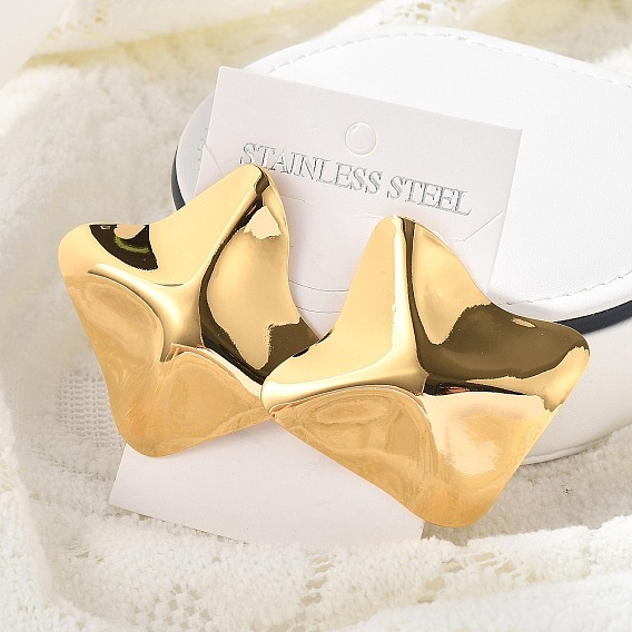 304 из нержавеющей стали серьги, ромб