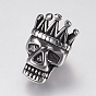 304 Stainless Steel Beads, Skull