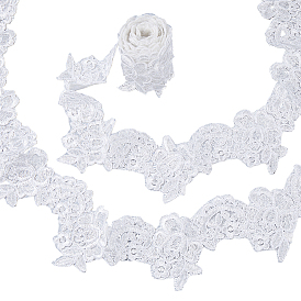 5ярдов полиэстеровой кружевной отделки, цветок