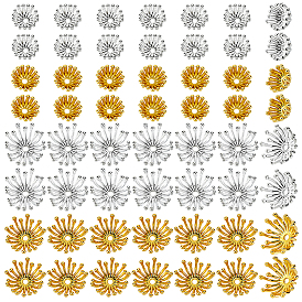 120 шт. 4 стили колпачков из сплава