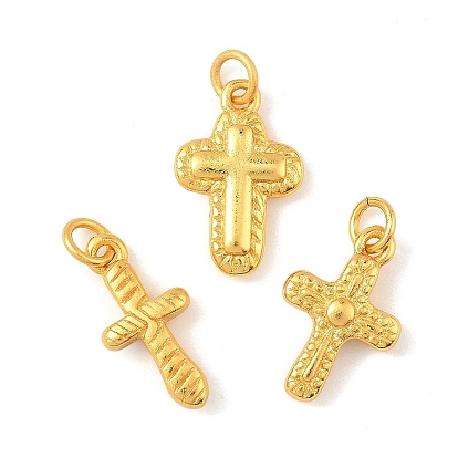 Латунь прелести, крестик, долговечный, без свинца и без кадмия, с целью перехода в кольце