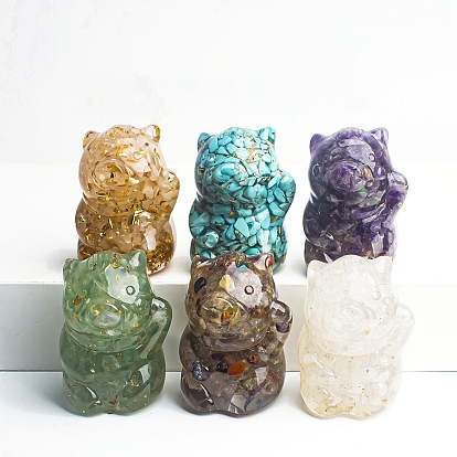 Украшения из смолы для счастливой свиньи, чипсы из драгоценных камней/ракушек внутри для украшения рабочего стола автомобиля и домашнего офиса