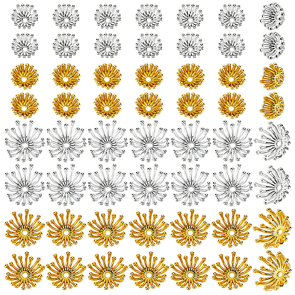 120 шт. 4 стили колпачков из сплава