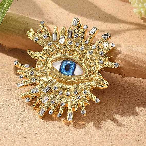 Броши из сплава со стразами от сглаза для одежды рюкзака