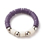 Handmade Polymer Clay Heishi Beads Finger Ring for Women