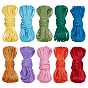 10 bgas 10 couleurs 15 cordon en polyester ciré coréen, plat, pour le collier, bracelet faisant 