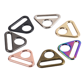 Alloy Adjuster Triangle with Bar Swivel Clips, D Ring Buckles