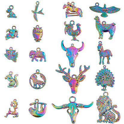 Наборы подвесок из сплава с животной тематикой, разнообразные