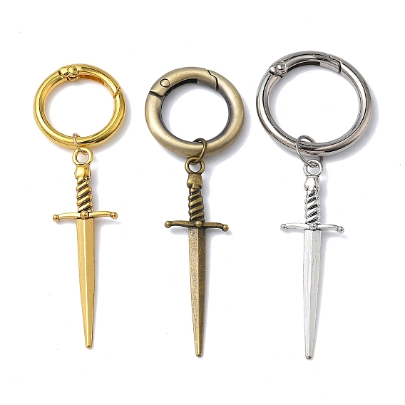 6 шт. 3 цвета меча, подвески для обуви из сплава, для украшения обуви