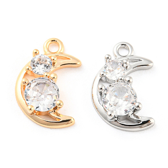 Прозрачные стеклянные прелести, с латунной найти, серп