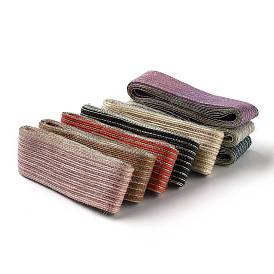 Flat Burlap Ribbon, Silk Hessian Ribbon, for DIY Gift Wrap, Christmas Tree Decoration, Wedding Party
