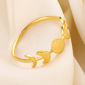304 минималистское кольцо из нержавеющей стали с изображением лунного затмения для мужчин и женщин, украшения в полнолуние