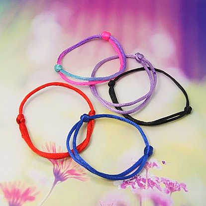 China Factory Bracelet Making, with Nylon Thread, Adjustable