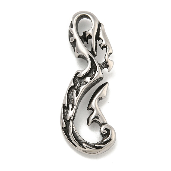316 хирургические подвески из нержавеющей стали, очарование дракона