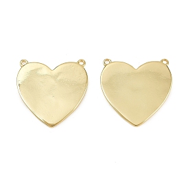 Латунные подвески, сердце прелести, без кадмия и без свинца, стойки покрытие, долговечный, штамповка пустой метки