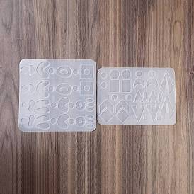 DIY силиконовые формы кулон, формы для литья смолы, для уф-смолы, изготовление ювелирных изделий из эпоксидной смолы, неправильная геометрия