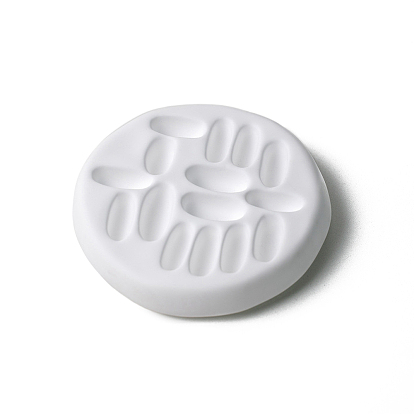 Плоский круглый поднос для демонстрации драгоценностей из гипса, держатель для органайзера колец