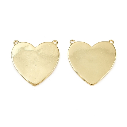 Латунные подвески, сердце прелести, без кадмия и без свинца, стойки покрытие, долговечный, штамповка пустой метки